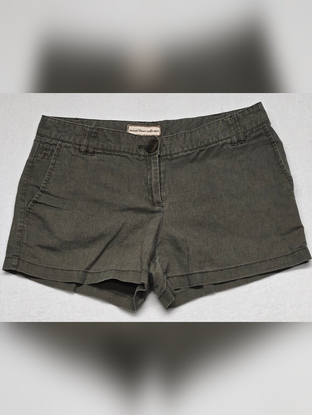 Mango Casual Linen Collection Sportswear 6  Linen Cotton Shortie Shorts